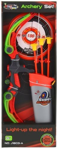 Łuk dla Dzieci Klasyczny Zestaw Łuczniczy Strzelecki Świecący + Strzały na Arena.pl