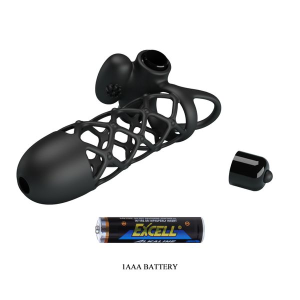 PRETTY LOVE -PENIS SLEEVE I, 10 vibration functions zdjęcie 6