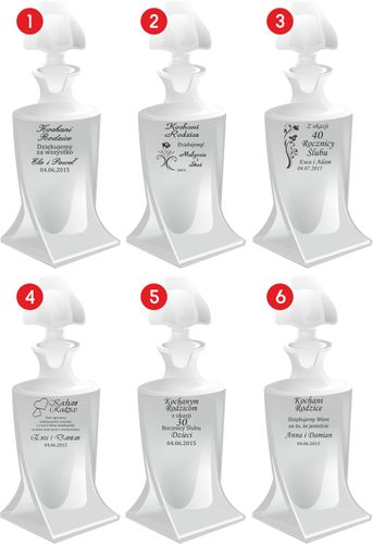 Karafka podziękowanie urodziny Etui 6 kieliszków na Arena.pl