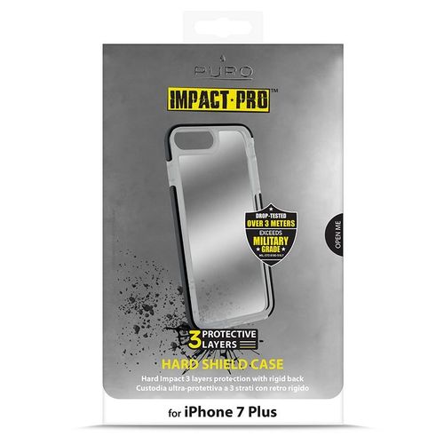 PURO Impact Pro Hard Shield - Etui iPhone 8 Plus / 7 Plus (czarny) na Arena.pl