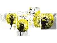 45CM 120CM ZEGAR 4 ELEM DMUCHAWCE ŻÓŁCI ŚCIENNY