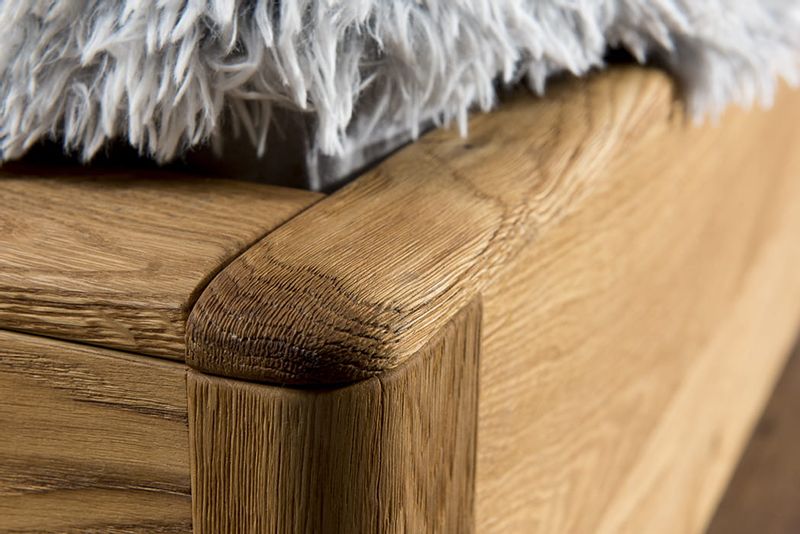 Łóżko dębowe Orio z zagłówkiem - 140x200 + panel lewy zdjęcie 10