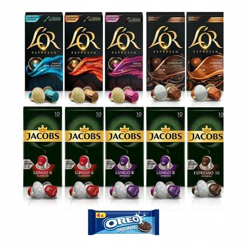 Kapsułki Jacobs L'OR do Nespresso(r)*100 kapsułek, 9+1 opakowanie GRATIS! na Arena.pl
