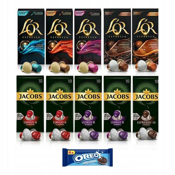 Kapsułki Jacobs L'OR do Nespresso(r)*100 kapsułek, 9+1 opakowanie GRATIS! zdjęcie 3