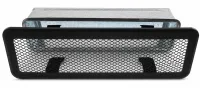 Kratka wentylacyjna LIGHT 65x205 mm czarna RAL9005 mat z ramką KRL0