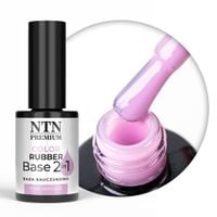 Baza kauczukowa Color Rubber Base 2in1 NTN Premium Pink Mousse 7g