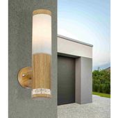 Nowoczesny kinkiet ogrodowy JAICY 34070 Globo ścienna tuba outdoor IP44 brązowa