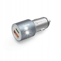 Ładowarka samochodowa HAMA Power Delivery Qualcomm USB-C 1x QC USB-A 38W