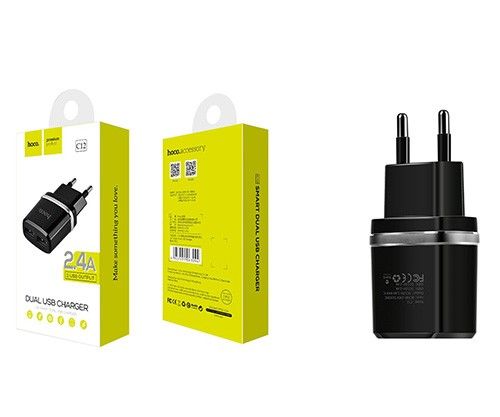 HOCO C12 Ładowarka sieciowa 2x USB 2.4A na Arena.pl