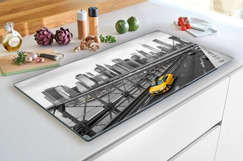 SZKLANA DESKA NA KUCHENKĘ 60x52 045A MIASTO na Arena.pl