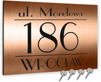 TABLICA ADRESOWA METAL NUMER DOMU POSESJI 30x20