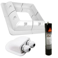 NAROŻNE UCHWYTY Z KLEJEM PANEL SŁONECZNY DO KAMPERA