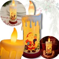 LAMPION ŚWIĄTECZNY DUŻY ŚWIECA OZDOBNA NA RORATY LED EFEKT PŁOMIENIA 23 CM