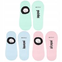 Stopki Balerinki z Silikonem Niskie Damskie Śmieszne MORAJ 3-PARY 38-41