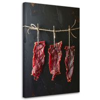 Obraz do kuchni restauracji baru jadalni, Wisząca sucha wołowina