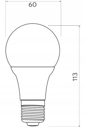 żarówka led a60 e27 900lm 3000k 10w gtv na Arena.pl