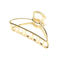 Klasyczna klamra do włosów metalowa delikatna spinka mocny zacisk złota