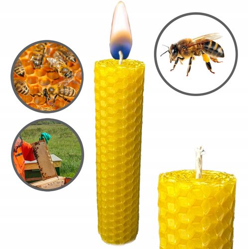 świeca z wosku pszczelego - 1 szt. na Arena.pl