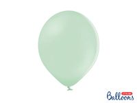 Balony pastelowe zielony jasny pistacjowe, 30 cm 10 szt.