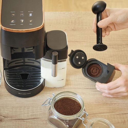 Ekspres do Kawy Kapsułkowy 3W1 Sencor SCC3000BK 1450W Nespresso Dolce Gusto na Arena.pl