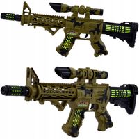 KARABIN PISTOLET ZABAWKA DŹWIĘK SYGNAŁOWY DLA DZIECI DŹWIĘKOWY ŚWIECI