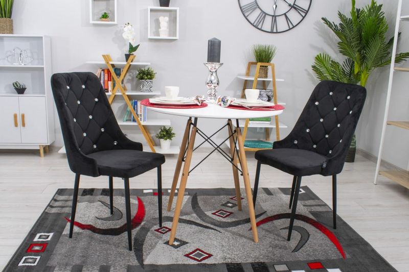 Krzesło AMORE - czarne x 2 zdjęcie 11