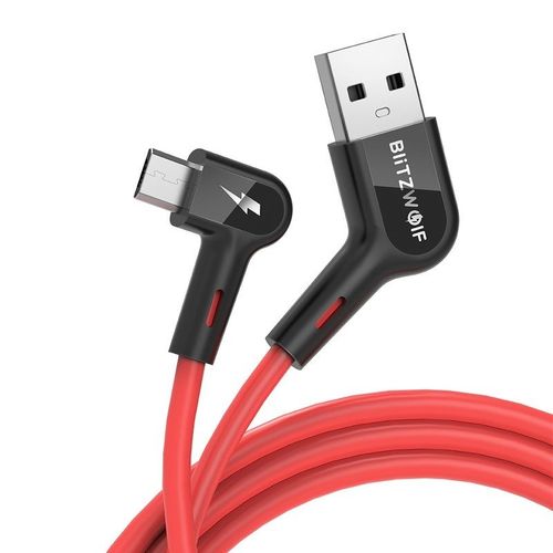 Kątowy Kabel Micro Usb Blitzwolf Bw-Ac2 2,4A 0,9M na Arena.pl