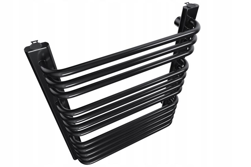 Grzejnik drabinkowy ALFA 480/400 czarny połysk zdjęcie 1