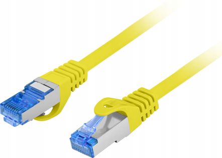 Kabel Ethernet RJ45 LAN kat.6A SFTP LSZH 1.5m żółt