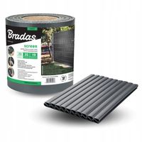 Taśma ogrodzeniowa ANTRACYT 19 cm x 35 m OSŁONA NA OGRODZENIE PANELOWE PŁOT
