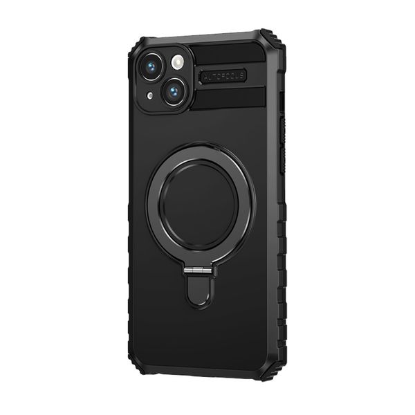 Tel Protect Armor Magsafe Metal Ring Case do Iphone 13 czarny zdjęcie 1