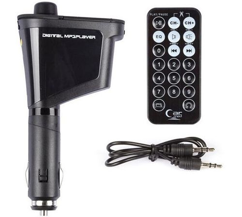 TRANSMITER FM LCD MP3 SD/MMC USB PENDRIVE Obrotowy na Arena.pl