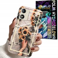 ETUI DO MOTOROLA MOTO E13 - SŁONECZNIK KWIATY DLA KOBIET PLECKI + FOLIA