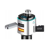 Transmiter FM Mobes BC42 z Bluetooth, ładowarka USB 2x, wyświetlacz LED