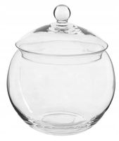 Bomboniera szklana pojemnik bombonierka h23 d20