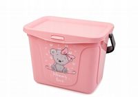 Pojemnik na zabawki "Mommy love" 6L pastelowy róźowy