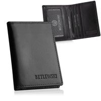 Betlewski Etui na karty dokumenty skórzane małe otwierane uniseks