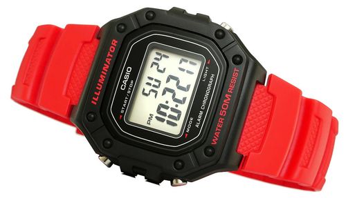 zegarek męski casio w-218h-4b + box na Arena.pl