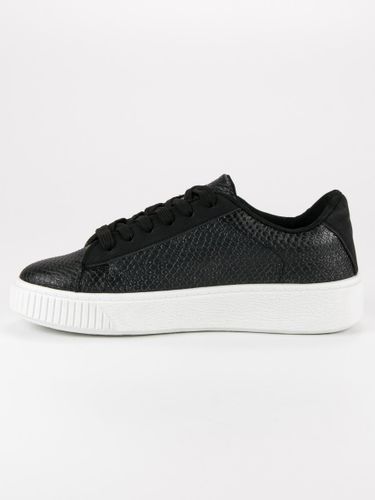 CZARNE TRAMPKI SNAKE PRINT Rozmiar - 41 na Arena.pl