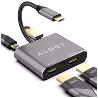Hub USB Alogy 75849 Adapter Hub 4w1 USB-C 4 portów