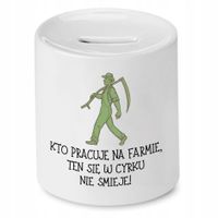 Skarbonka Prezent Dla Rolnika W Cyrku Nie Śmieje Z Nadrukiem Ze Zdjęciem
