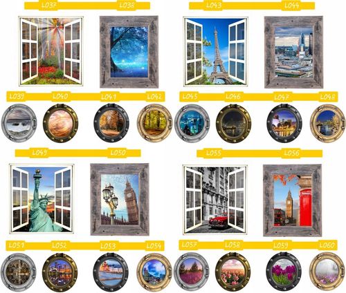 Naklejka samoprzylepna okno widoki TANIO!!! jakość na Arena.pl