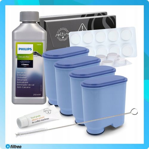 4x Filtr wody do ekspresu PHILIPS LatteGo Odkamieniacz CA6700 Tabletki na Arena.pl