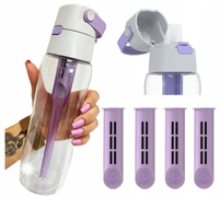 Butelka Filtrująca DAFI SOLID Bidon 0,7L Digital Lavender - Bidon do Wody