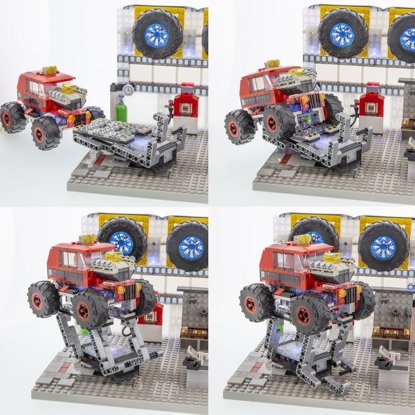 Laser Pegs Świecące Klocki Rally Garage Aleja Serwisowa 600El. 18205 zdjęcie 4