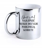Elegancki złoty srebrny Kubek z grawerem PREZENT DLA KOBIETY ŻONY