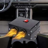 SAMOCHODOWY 600W TERMOWENTYLATOR GRZEJNIK ODMRAŻACZ DMUCHAWA 2-OTWOROWY 12V
