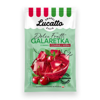 Lucatto Galaretka o smaku czarnej wiśni 70 g