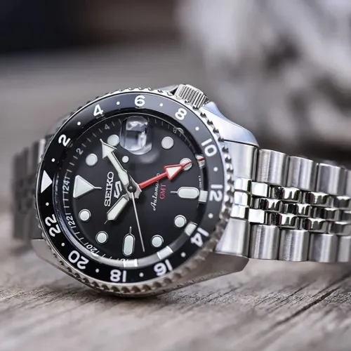 ZEGAREK MĘSKI SEIKO 5 SPORTS SSK001K1 GMT AUTOMAT WR100 + BOX na Arena.pl