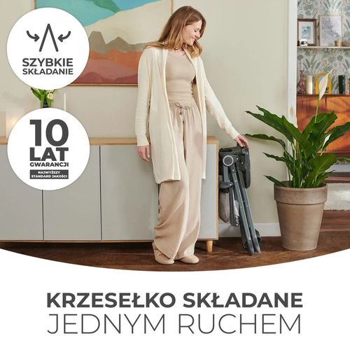Krzesełko do karmienia FOLDEE Szare na Arena.pl